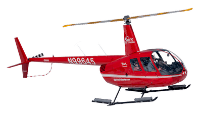 Alpine Air Red Helicopter