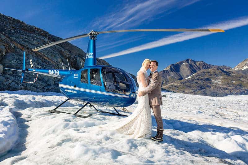 Alaska helicopter wedding